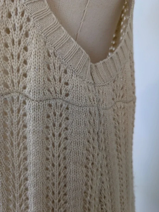 Matilda Jane Knit Tank Top Sleeveless Size Large Beige - Picture 12 of 12
